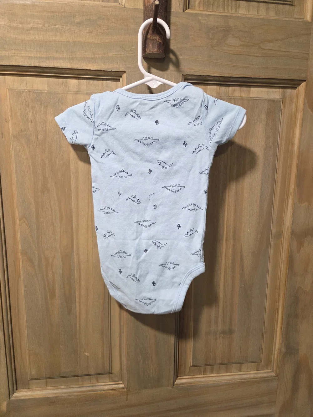 **BUNDLE & SAVE** Carter's Light Blue Dino Cotton Baby One-Piece